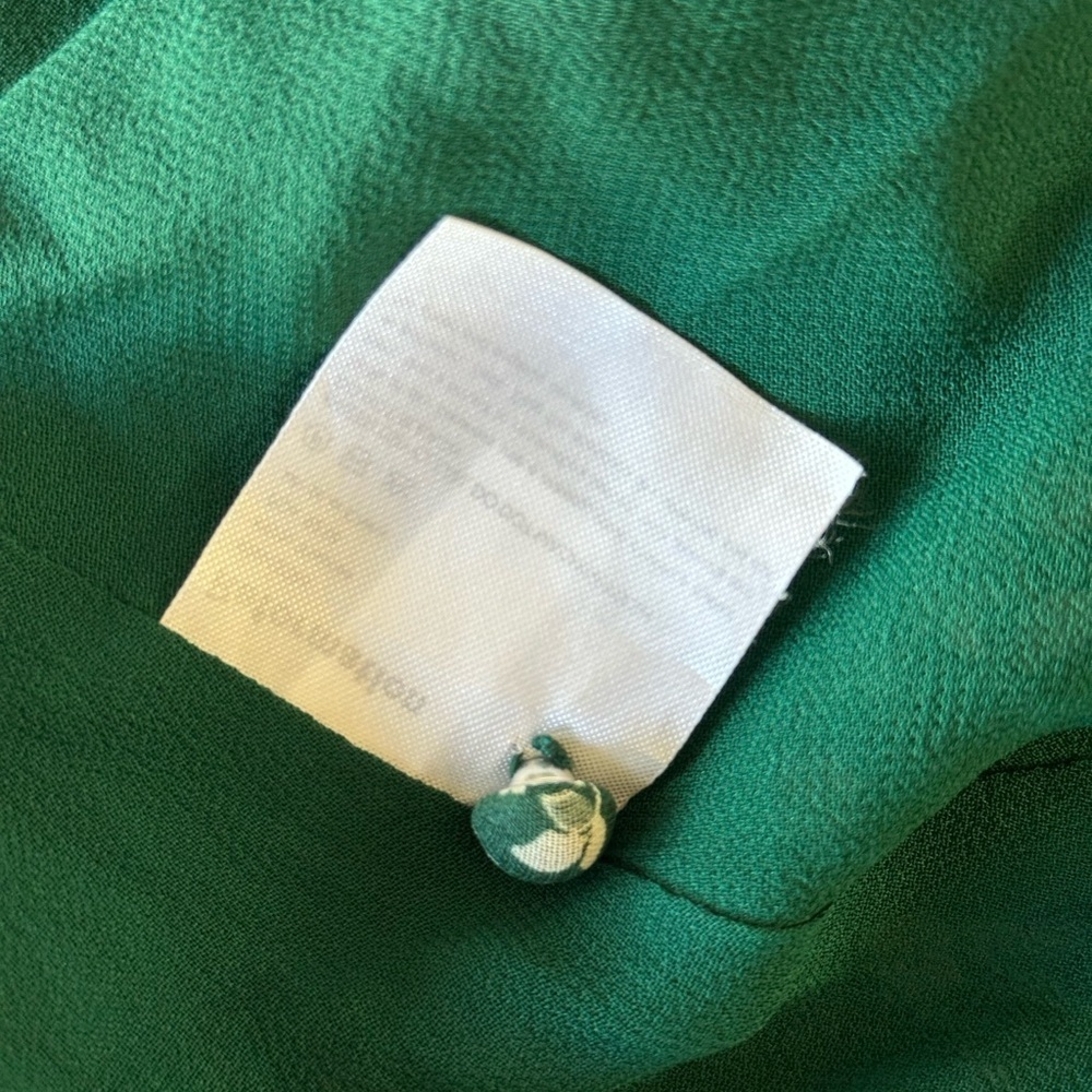 Reformation Susanna Midi Dress Vancouver Green Floral Size Small - see condition - Picture 8 of 13